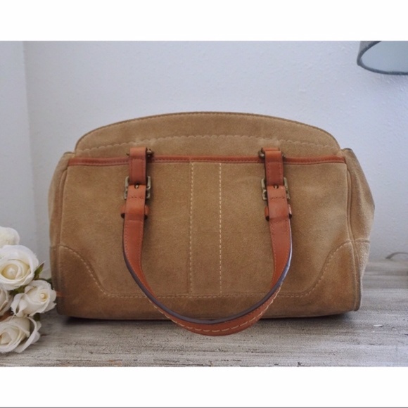 Coach | Soho Camel Suede Satchel Handbag - Picture 2 of 9